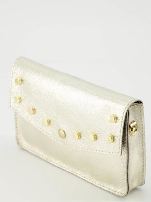 Studs Crossbody Tas Metallic Goud