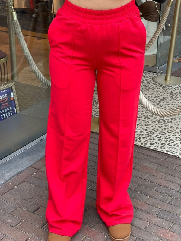 By Swan Wide Leg Jogger Rood