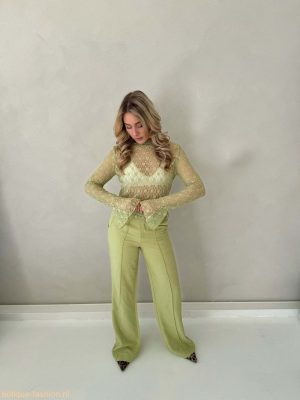Ambika Studio Kaya Lace Top Groen