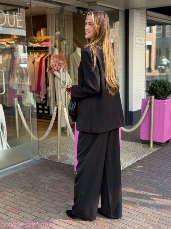 Jus De Pom Oversized Overslag Blazer Zwart