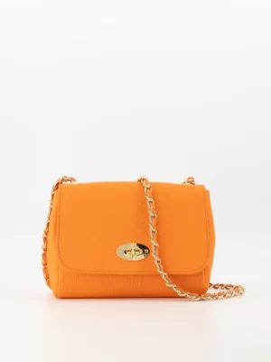 Nina Crossbody Leren Handtas Oranje